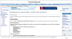 Desktop Screenshot of fysiklokalet.dk